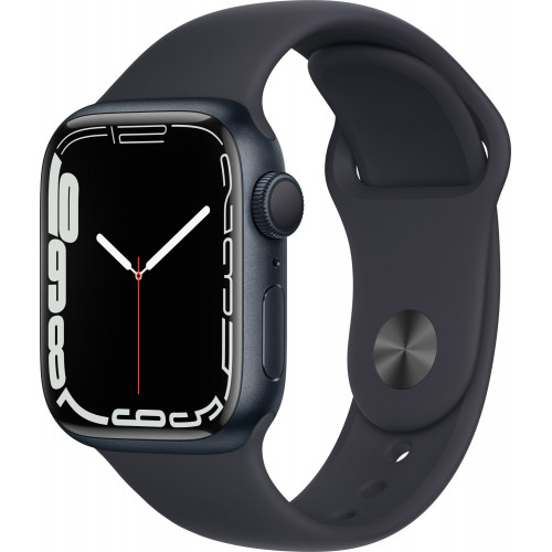 Apple Watch Series 7 GPS 45mm Midnight Aluminum Case With Midnight Sport Band (MKN53) б/у